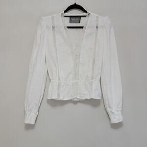 Reformation Linen Odette Top Sz S